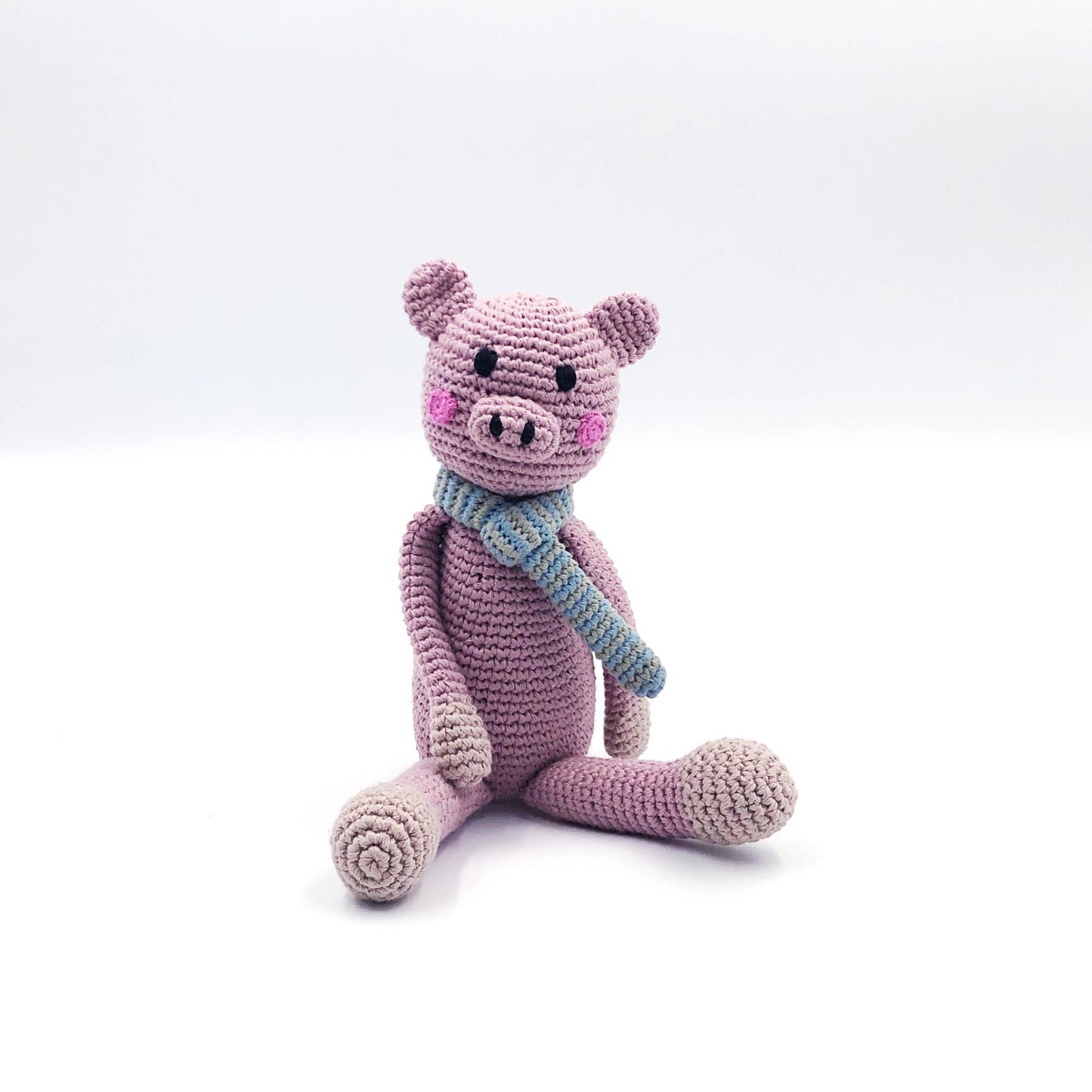 Knitted Large Pig Rattle