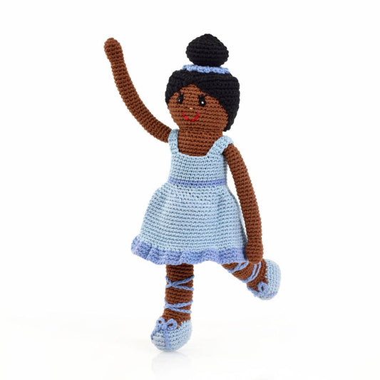 Knitted Blue Storytime Ballerina
