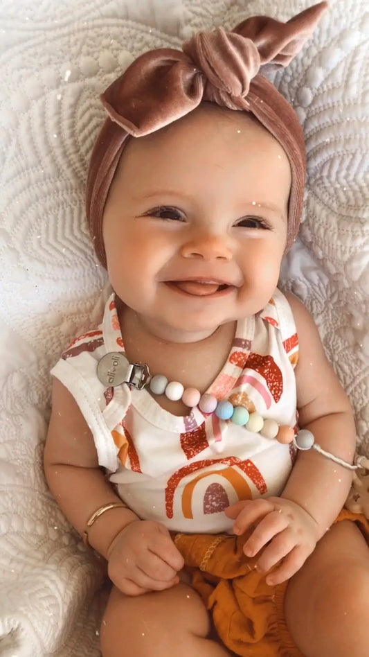 Pacifier Clip (Multi-Pastel)