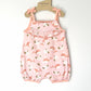 Organic Gardenia Whale Pom-Pom Romper