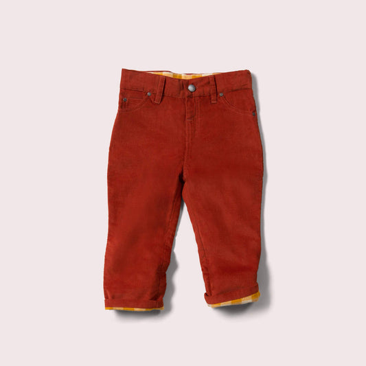 Red Corduroy Adventure Pants