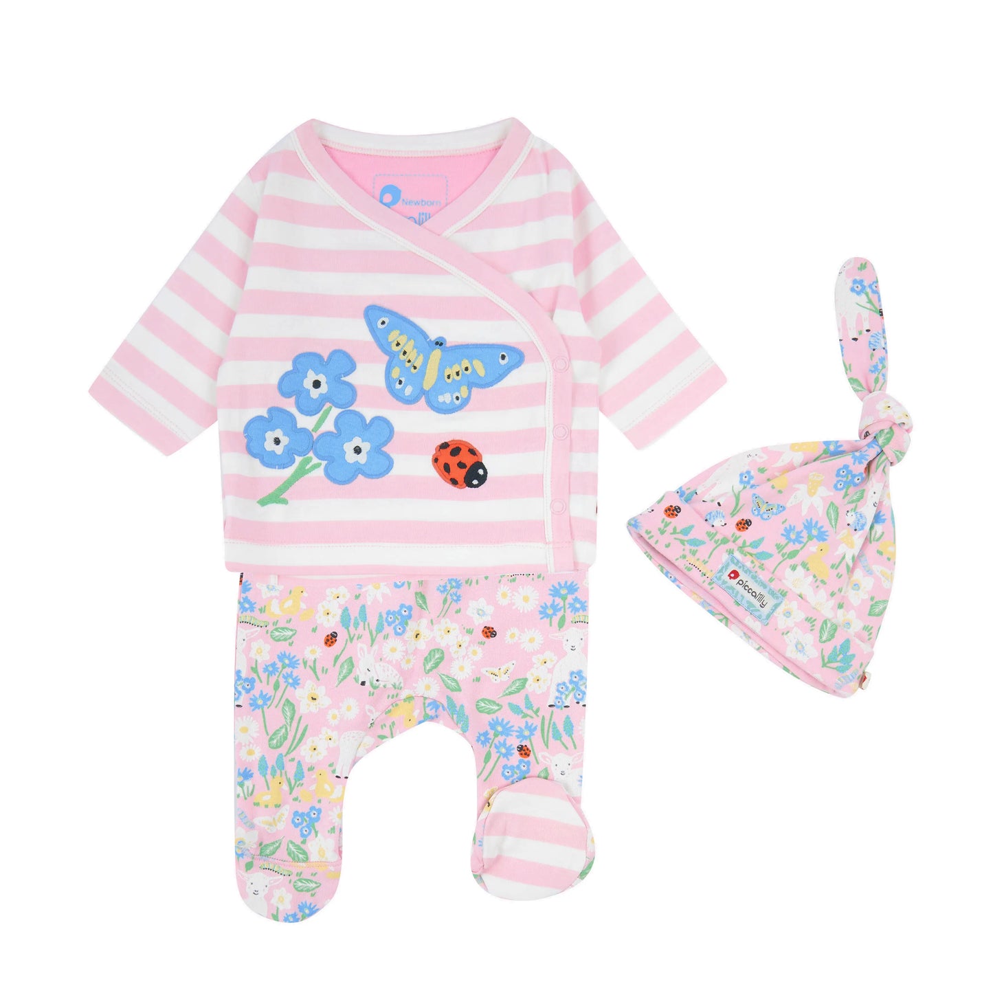 3 Piece Baby Footie Set - Little Lamb