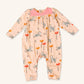 Organic Zebra Wrap Neck Romper