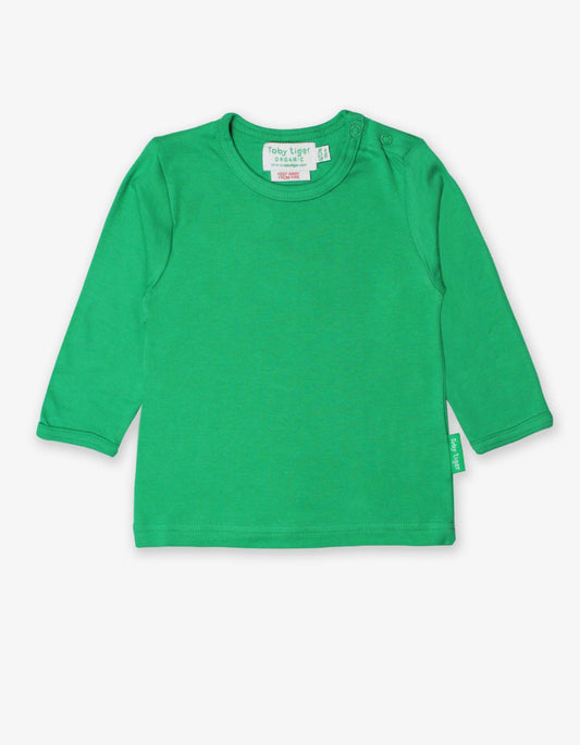Organic Green Basic Long Sleeve Shirt