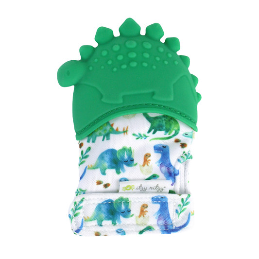 Itzy Dino Silicone Teething Mitt