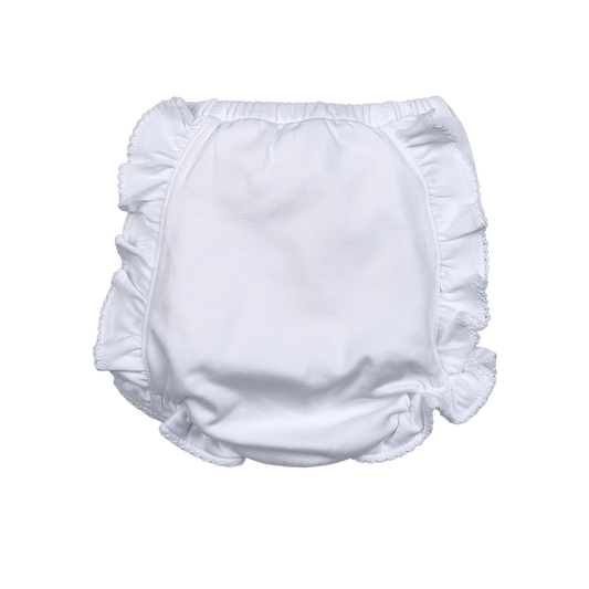 White Pima Diaper Cover