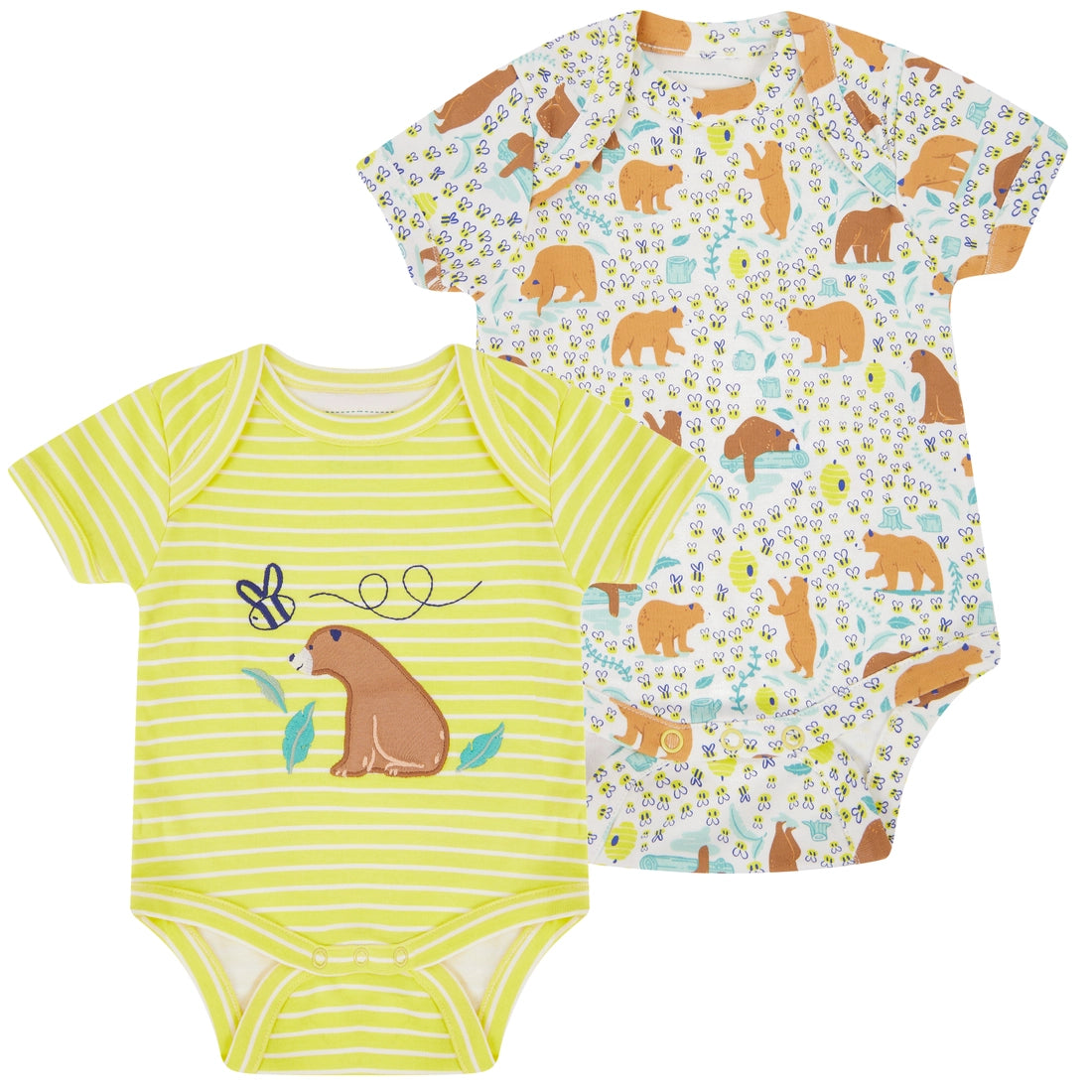 2 Pack Bodysuits - Baby Bear