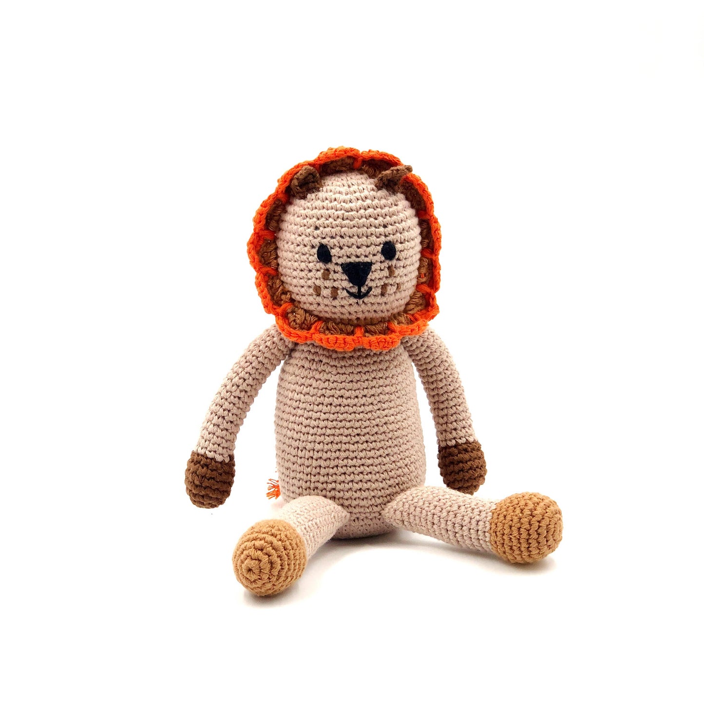 Knitted Lion Rattle