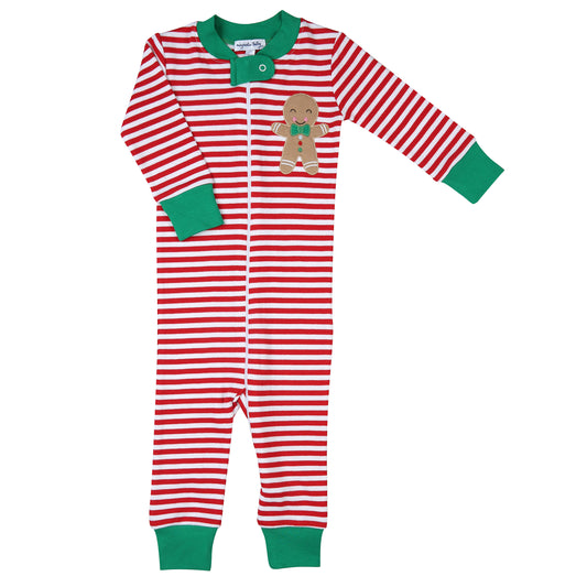 Be Jolly Applique Pima Zip Pajama