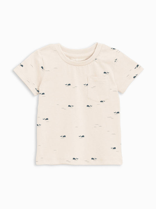 Everest Pocket Shirt - Whales / Harbor