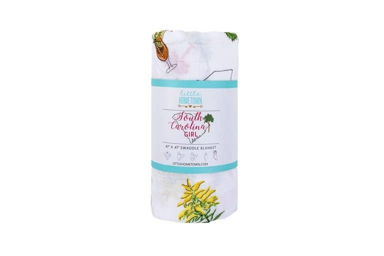 South Carolina Girl Swaddle Blanket
