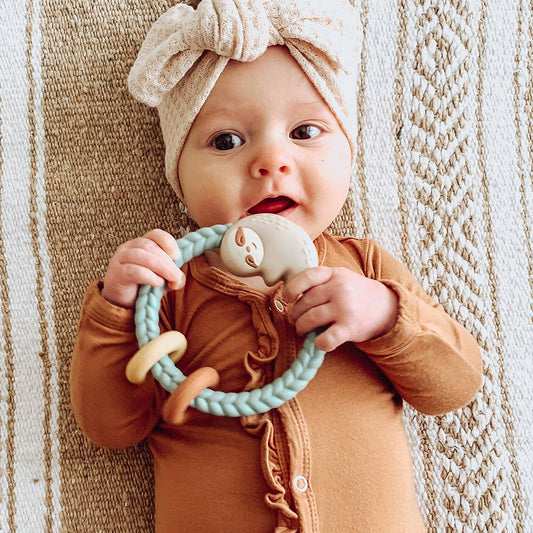 Ritzy Rattle™ Sloth Silicone Teether Rattle
