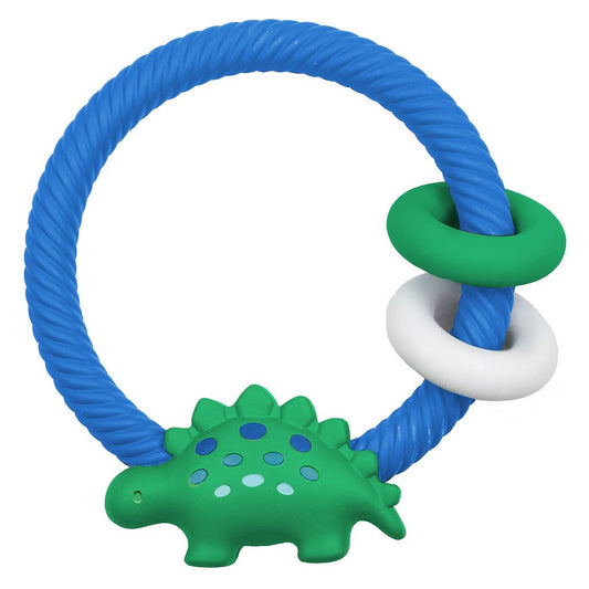 Ritzy Rattle™ Dino Silicone Teether Rattle