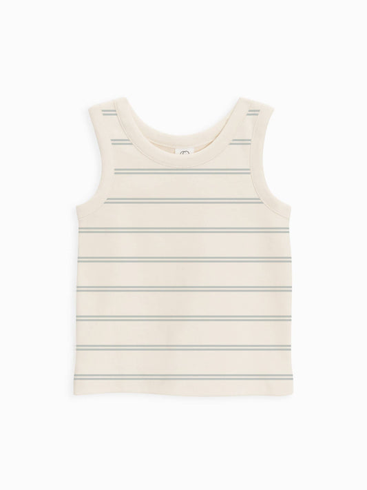 Leni Tank Shirt - Fisher Stripe / Ivory + Ocean