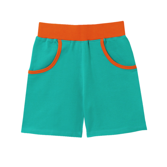 Turquoise Shorts with Pockets