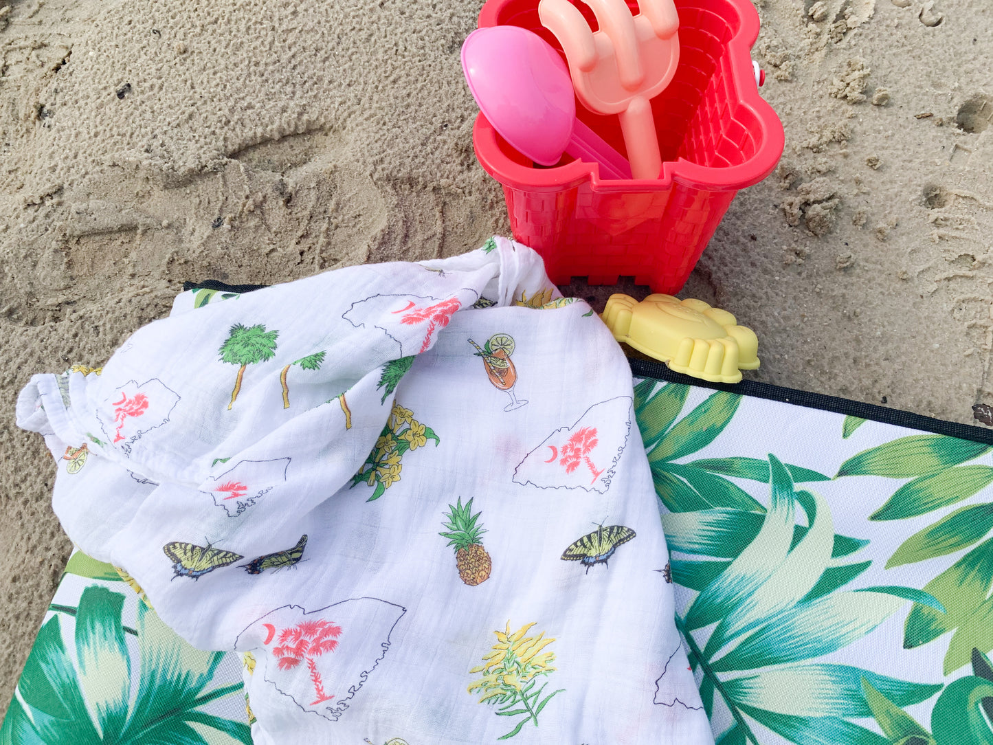 South Carolina Girl Swaddle Blanket