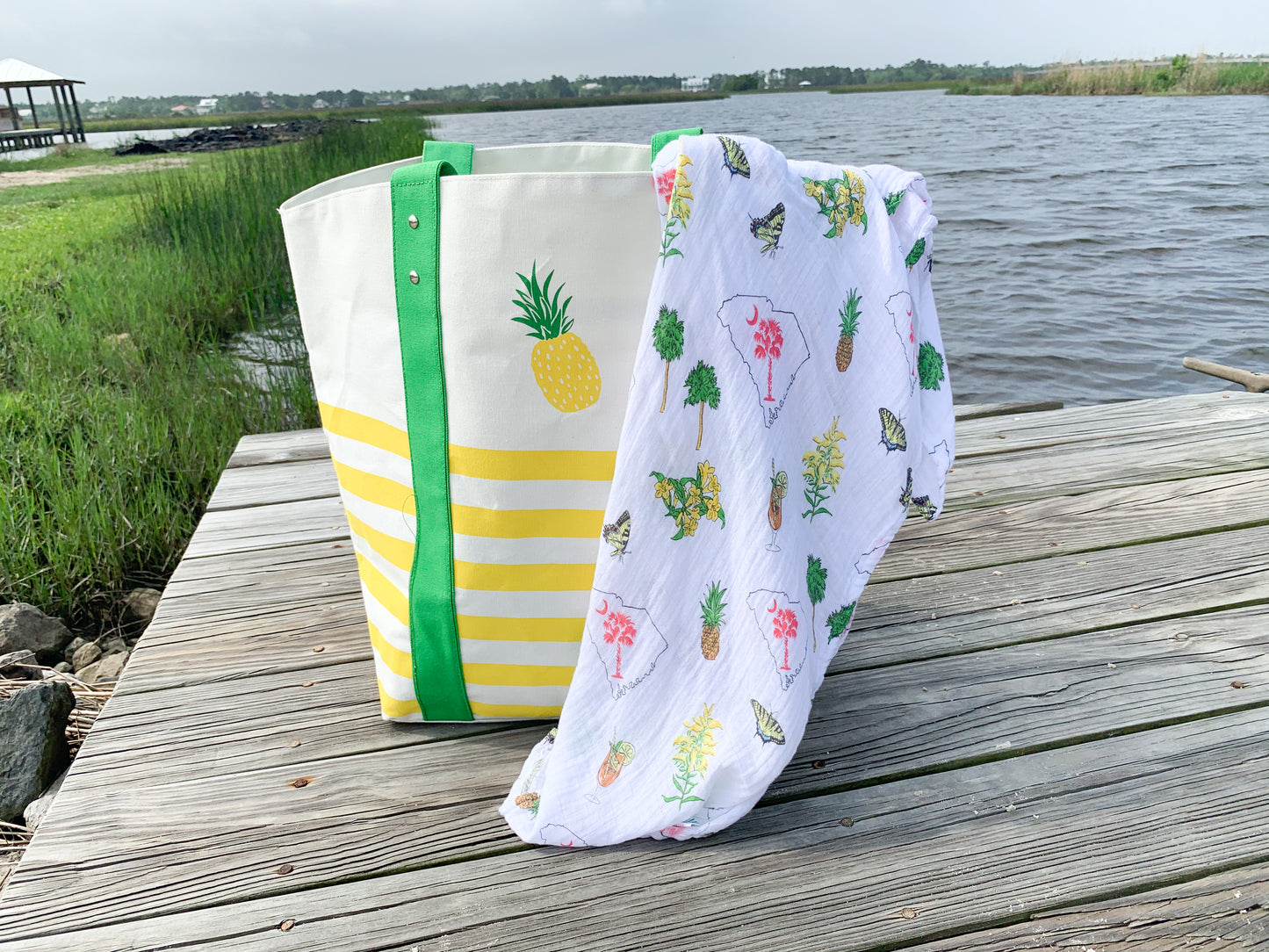 South Carolina Girl Swaddle Blanket