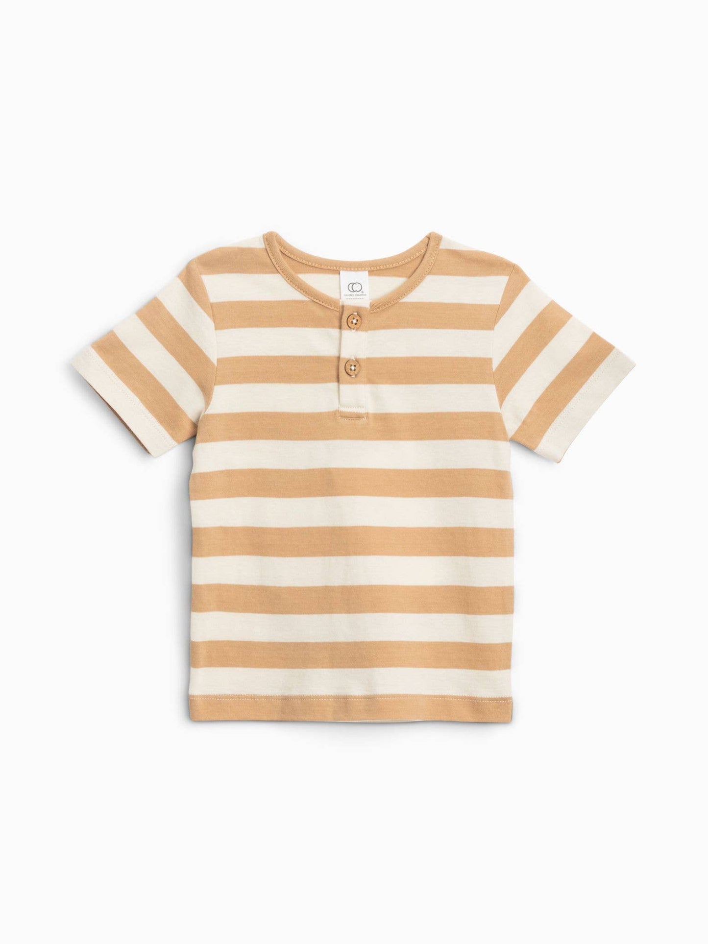 Henley Shirt - Tan Stripe