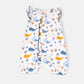Ocean Whales Ruffle Romper