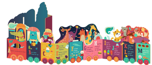 Alphatrain Board Book