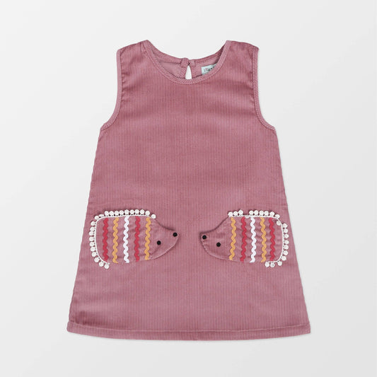 Organic Hedgehog Pocket Needlecord Dress
