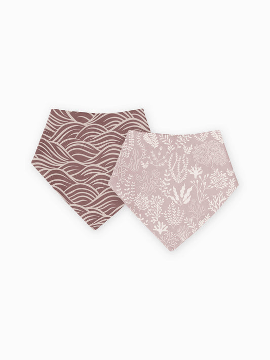 Bib Set (2-pack) - Coral + Swell