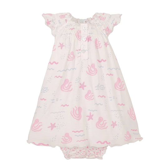 Henley Octopi Pima Dress w/ Bloomers