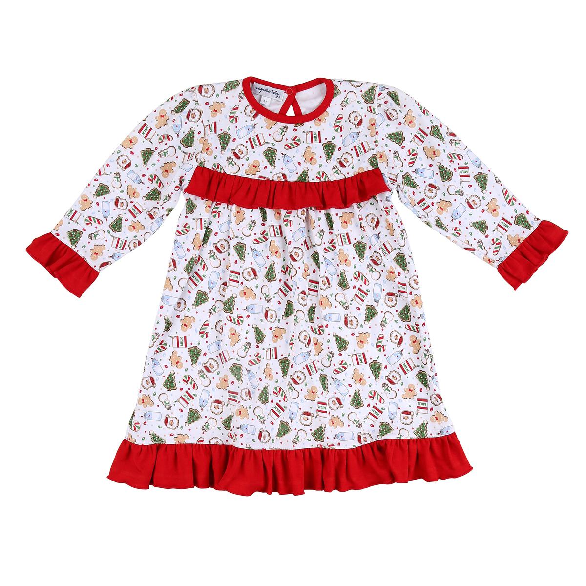Cookie Exchange Red Ruffle Dress