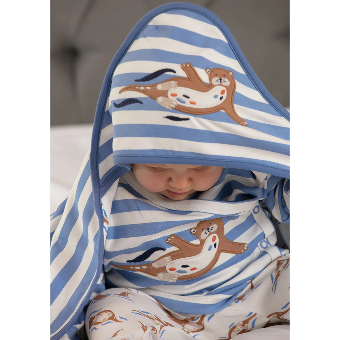 Hooded Baby Blanket - Otter