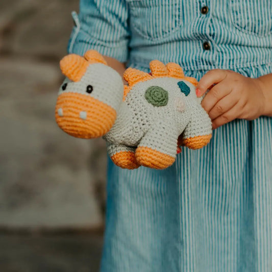 Knitted Dino Rattle