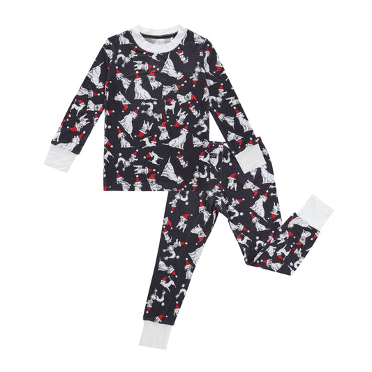 Santa Dogs 2-Piece Bamboo Pajamas