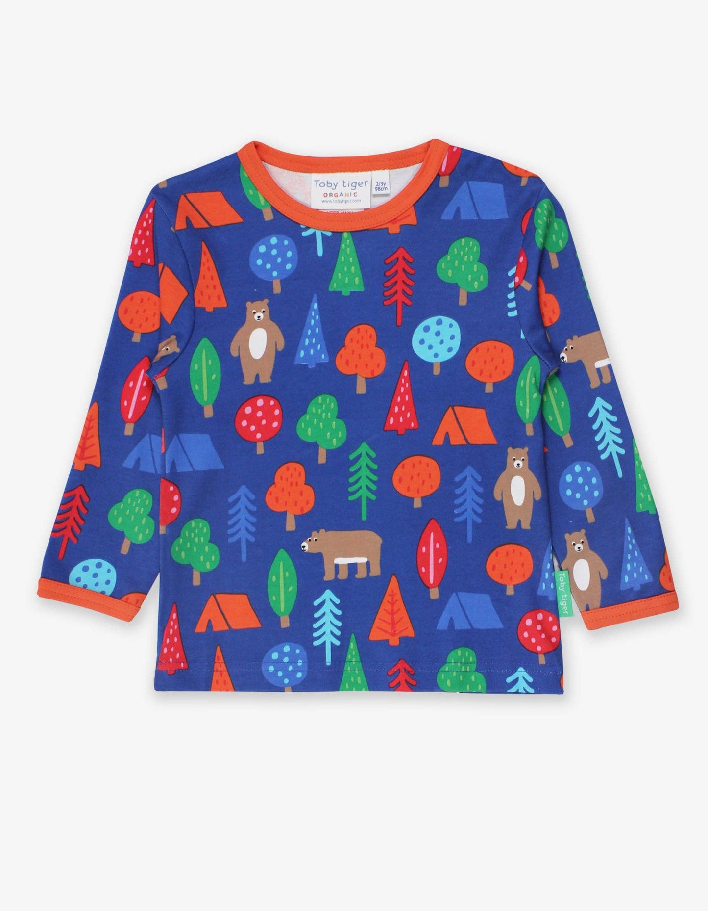Organic Camping Bear Print Shirt
