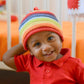 Knitted Rainbow Stripey Hat