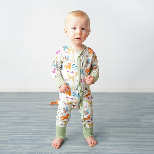 Ocean Friends Bamboo Baby Pajama - Convertible Zippy Pajamas – Emerson and  Friends