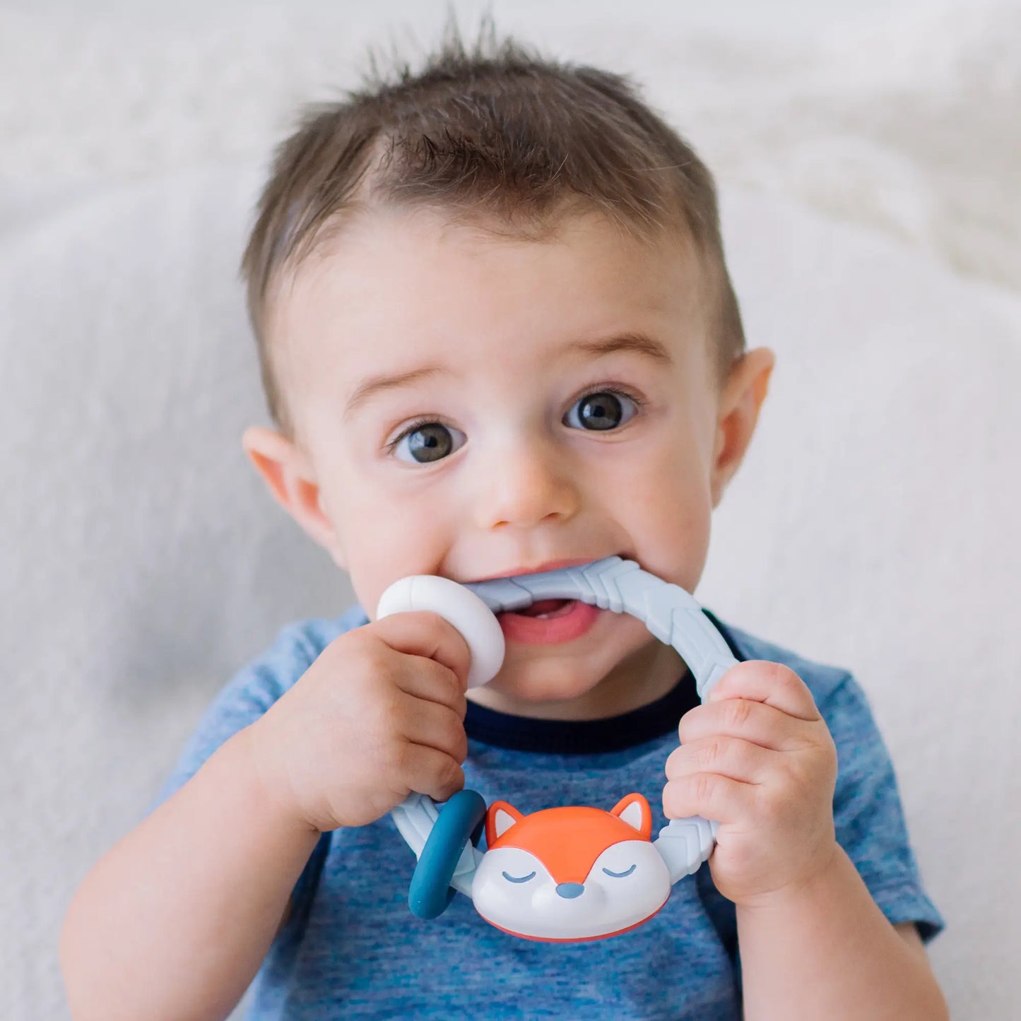 Ritzy Rattle™ Fox Silicone Teether Rattle
