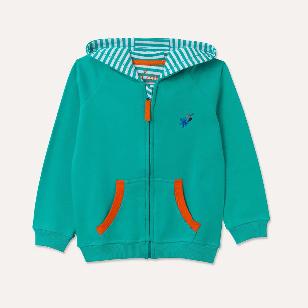 Turquoise Zip Up Jacket