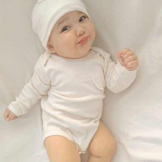 Unbleached, Undyed Organic Baby Bodysuit