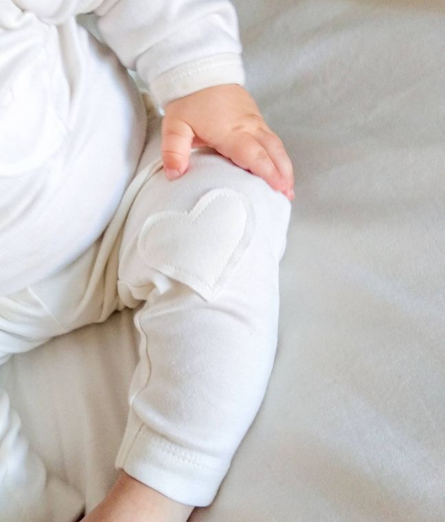 Unbleached, Undyed Organic Unisex Baby Pants/Leggings