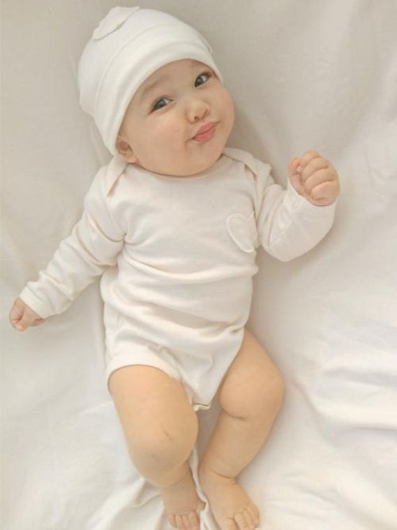 Unbleached, Undyed Organic Baby Bodysuit