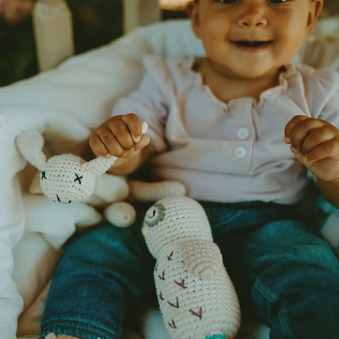 Owl Knitted Rattle