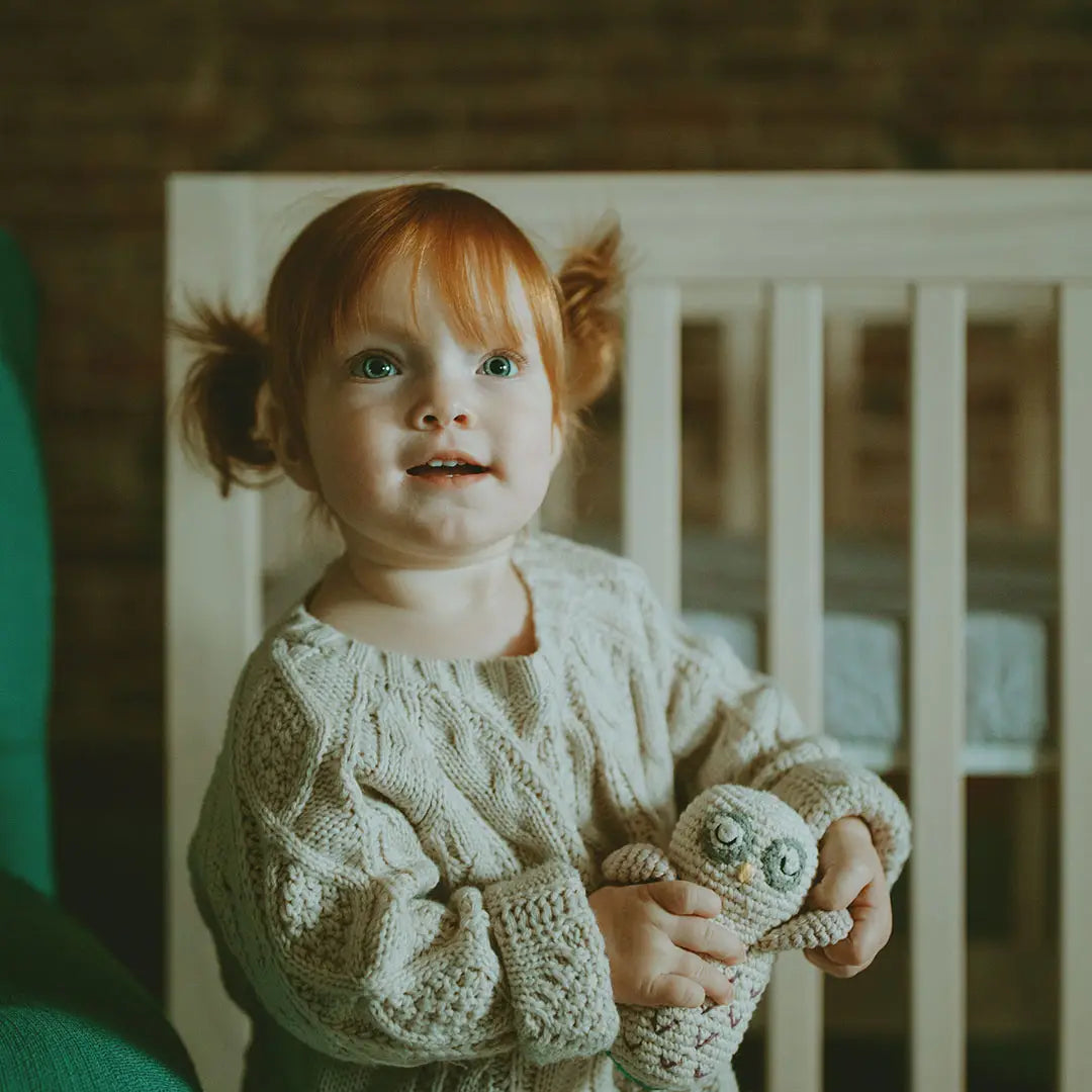 Owl Knitted Rattle