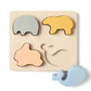4PC Silicone Mini-Animal Puzzle