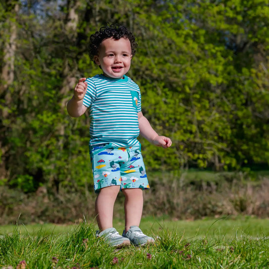 Crocodile and Elephant Seaside Shorts