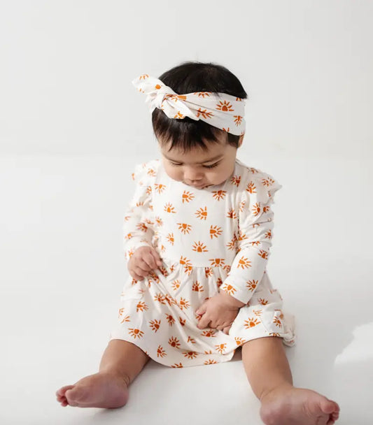 Sunshine Dreams Bamboo Ruffle Pocket Dress