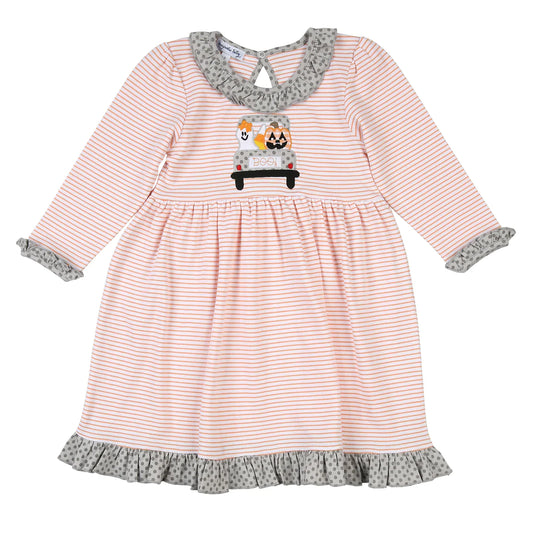 Trunk and Treat Applique Toddler Dress